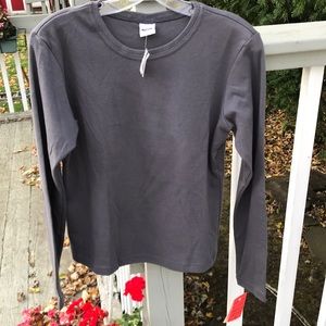 EYE Ladies Gray Long Sleeve Tee NWT